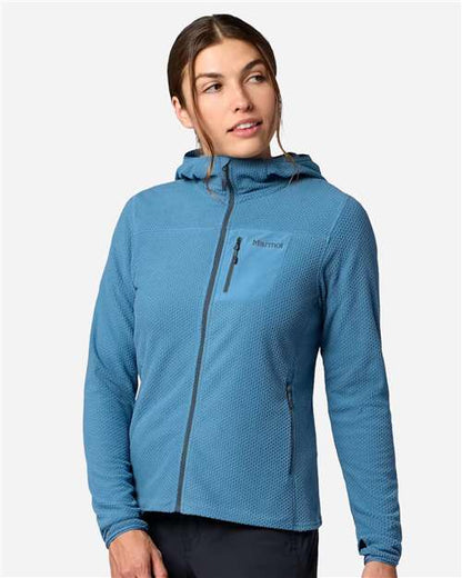 Marmot Women's Air Fleece Hooded Jacket - M16746 - EMBROIDERED