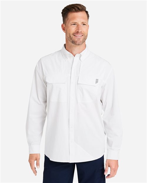 HUK Men's Creekbed Pocket Fishing Shirt - H150184 - EMBROIDERED