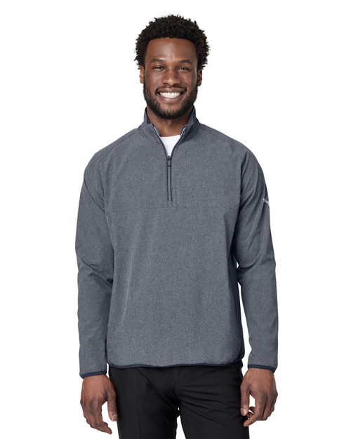 Puma Golf Men's Coastal Woven Quarter-Zip Pullover - 538931 - EMBROIDERED