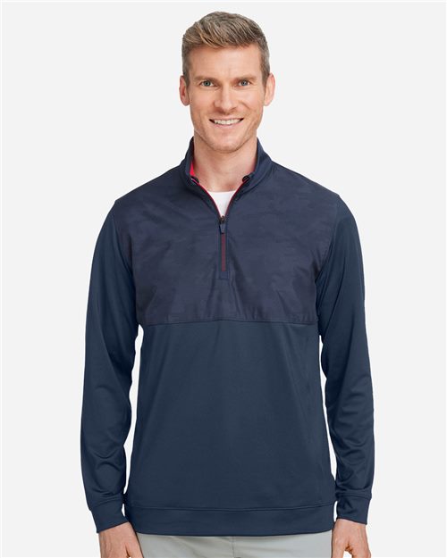 Puma Golf. Men's Volition Camo Cover Quarter-Zip Pullover. 537472
