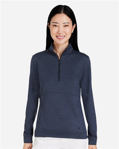 Puma Golf. Women's Cloudspun Rockaway Quarter-Zip Pullover. 535516