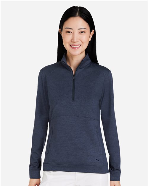 Puma Golf. Women's Cloudspun Rockaway Quarter-Zip Pullover. 535516