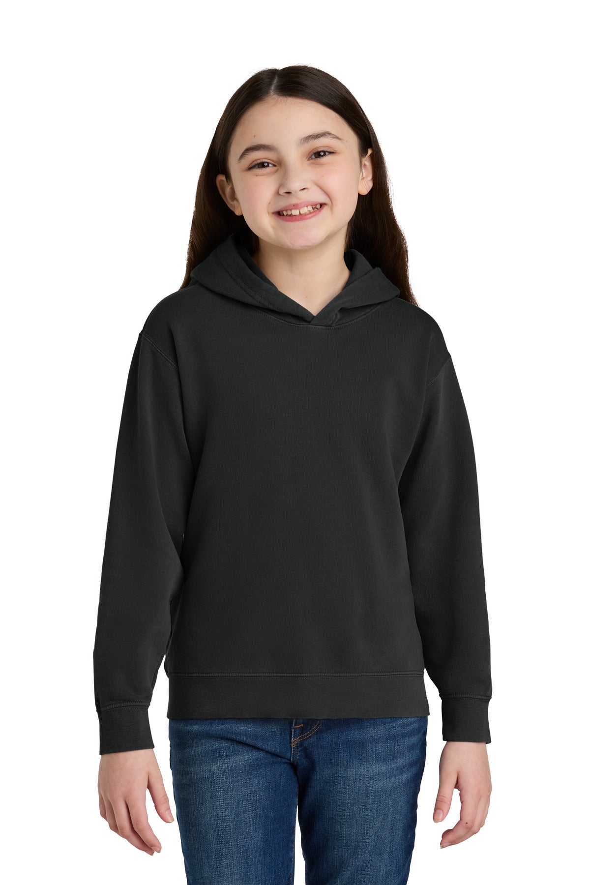 Comfort Colors Youth Lightweight Hooded Sweatshirt 1467Y - EMBROIDERED
