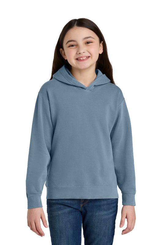 Comfort Colors Youth Lightweight Hooded Sweatshirt 1467Y - EMBROIDERED