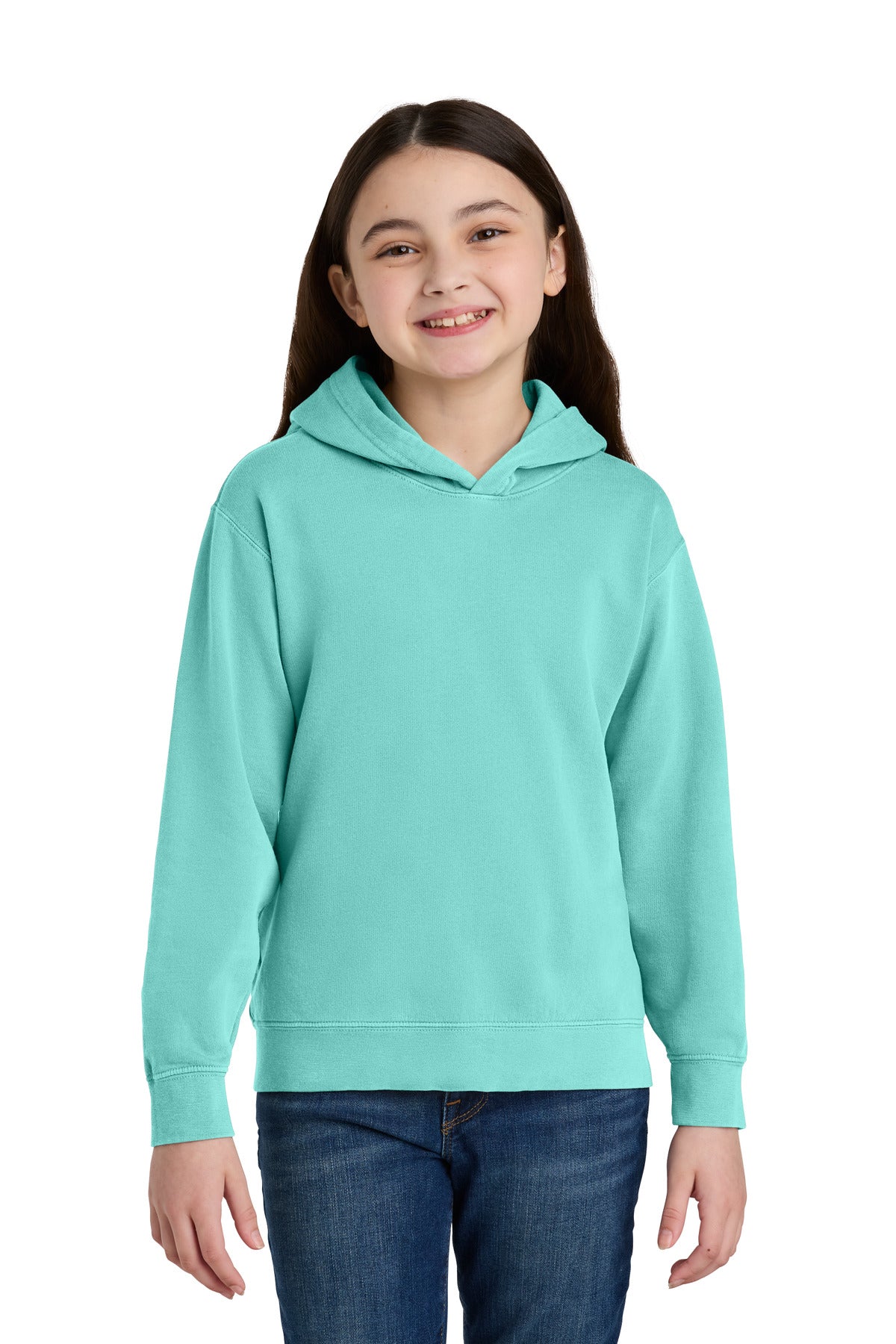 Comfort Colors Youth Lightweight Hooded Sweatshirt 1467Y - EMBROIDERED