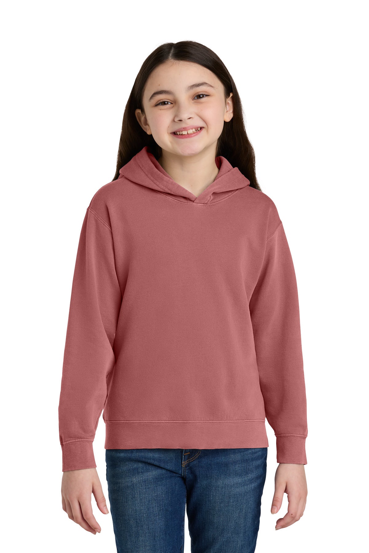 Comfort Colors Youth Lightweight Hooded Sweatshirt 1467Y - EMBROIDERED