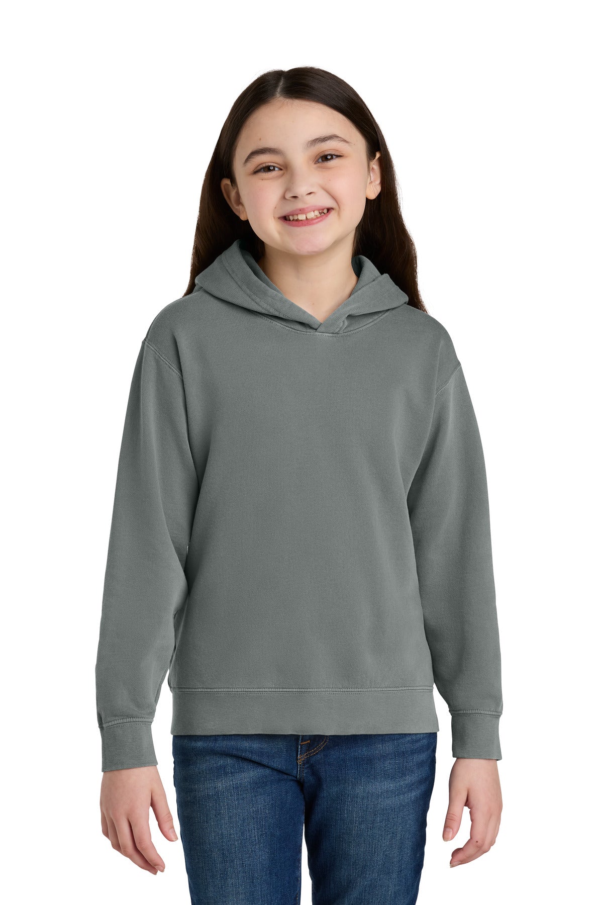 Comfort Colors Youth Lightweight Hooded Sweatshirt 1467Y - EMBROIDERED