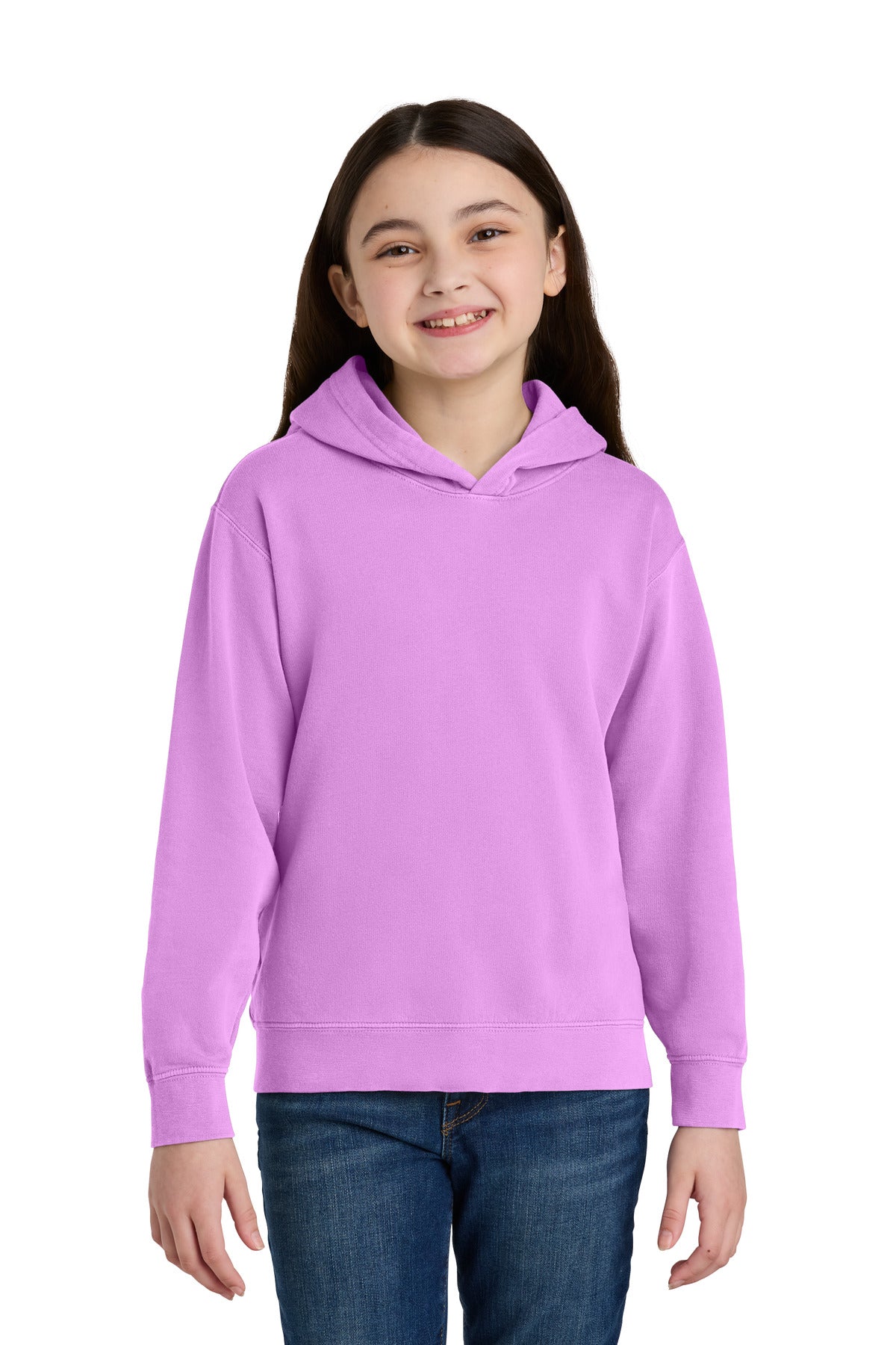 Comfort Colors Youth Lightweight Hooded Sweatshirt 1467Y - EMBROIDERED