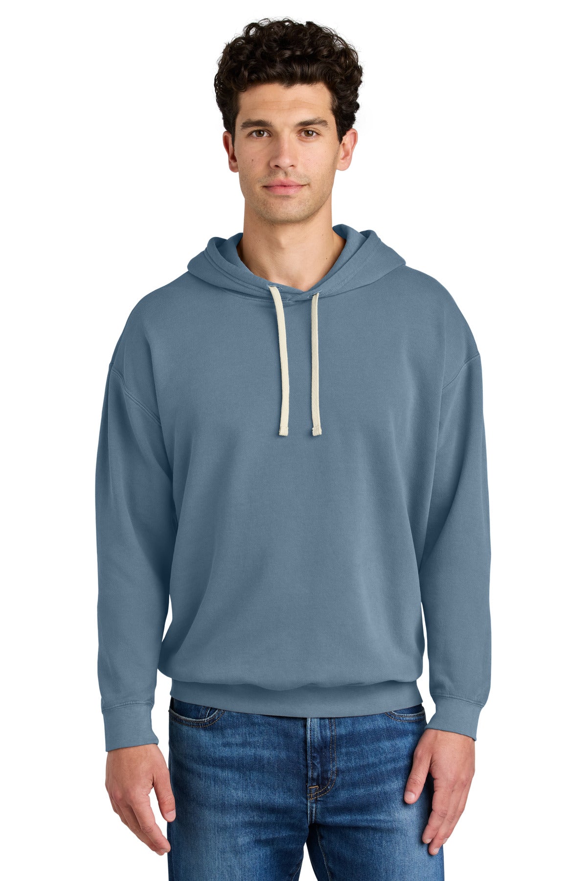 Comfort Colors Lightweight Hooded Sweatshirt 1467 - EMBROIDERED