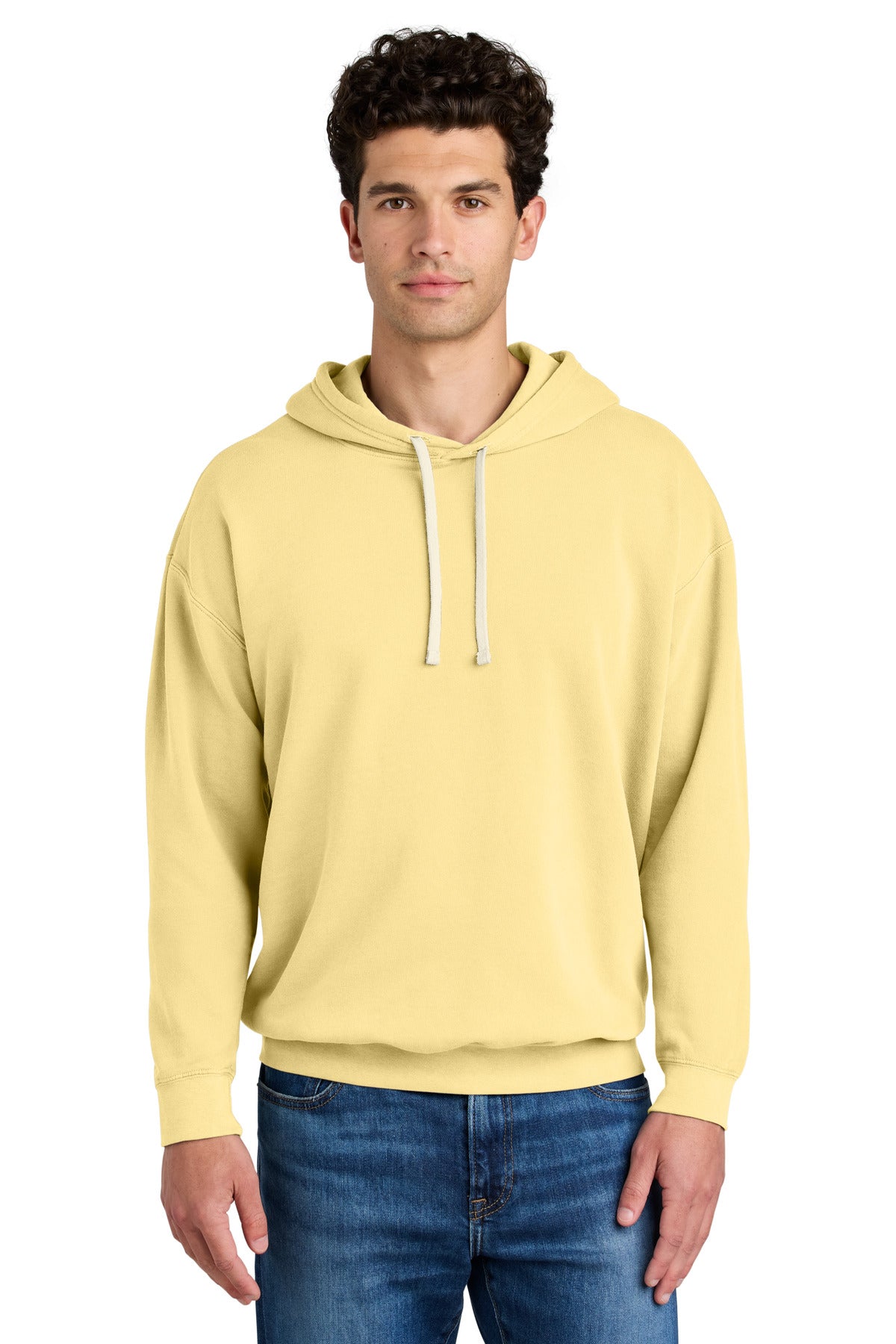 Comfort Colors Lightweight Hooded Sweatshirt 1467 - EMBROIDERED