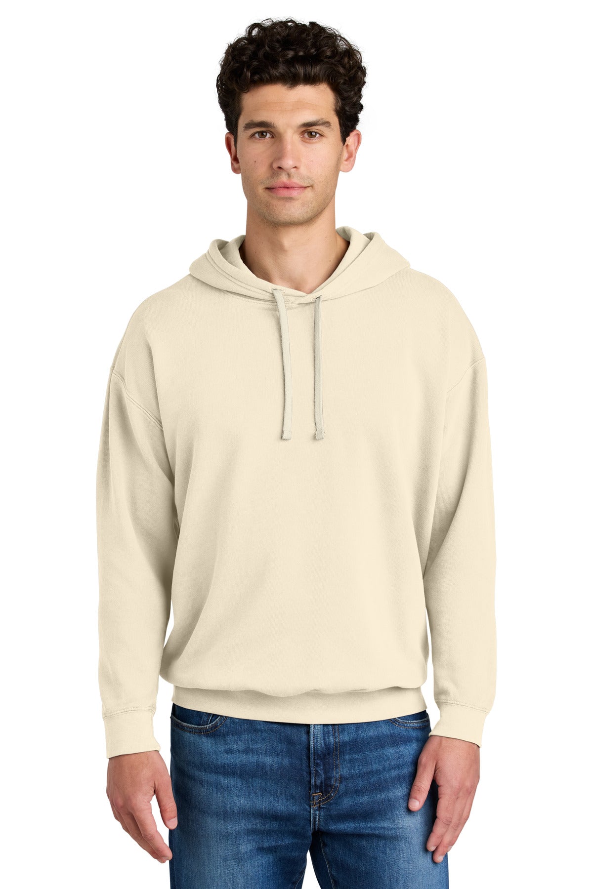 Comfort Colors Lightweight Hooded Sweatshirt 1467 - EMBROIDERED