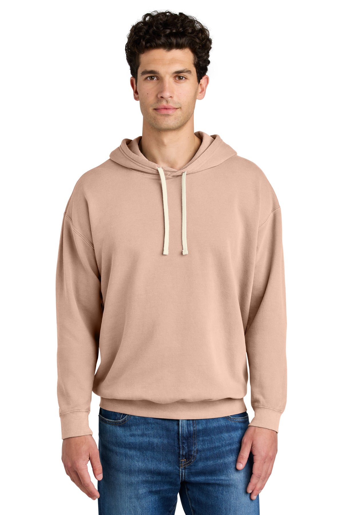 Comfort Colors Lightweight Hooded Sweatshirt 1467 - EMBROIDERED