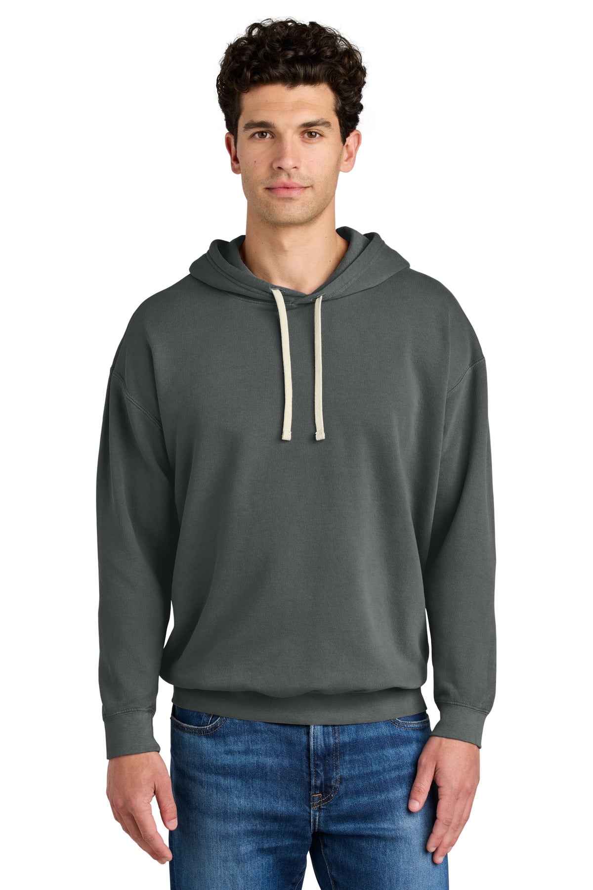 Comfort Colors Lightweight Hooded Sweatshirt 1467 - EMBROIDERED