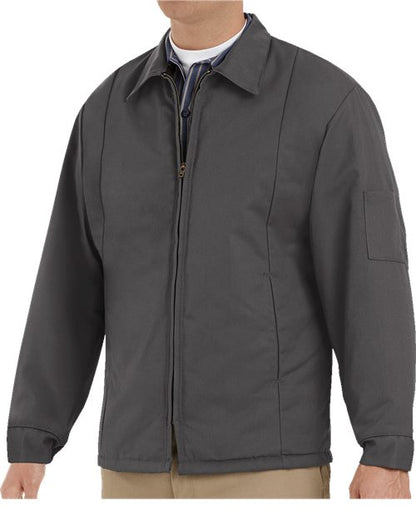 Red Kap Men's Perma-Lined Panel Jacket - JT50 - EMBROIDERED