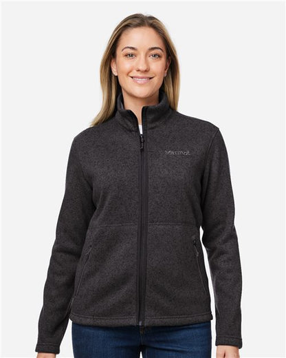Marmot Women's Drop Line Fleece Jacket - M16250 - EMBROIDERED