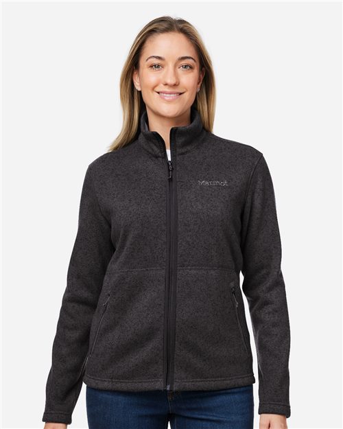 Marmot Women's Drop Line Fleece Jacket - M16250 - EMBROIDERED