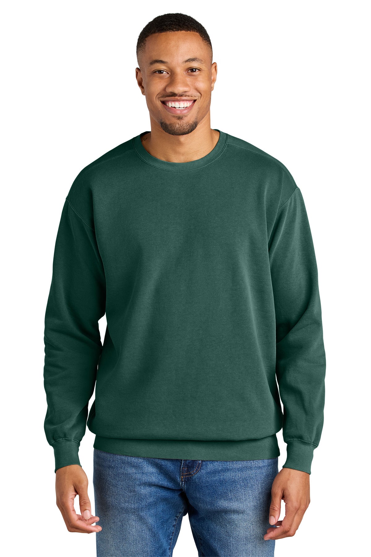 COMFORT COLORS  Ring Spun Crewneck Sweatshirt. 1566 - EMBROIDERED