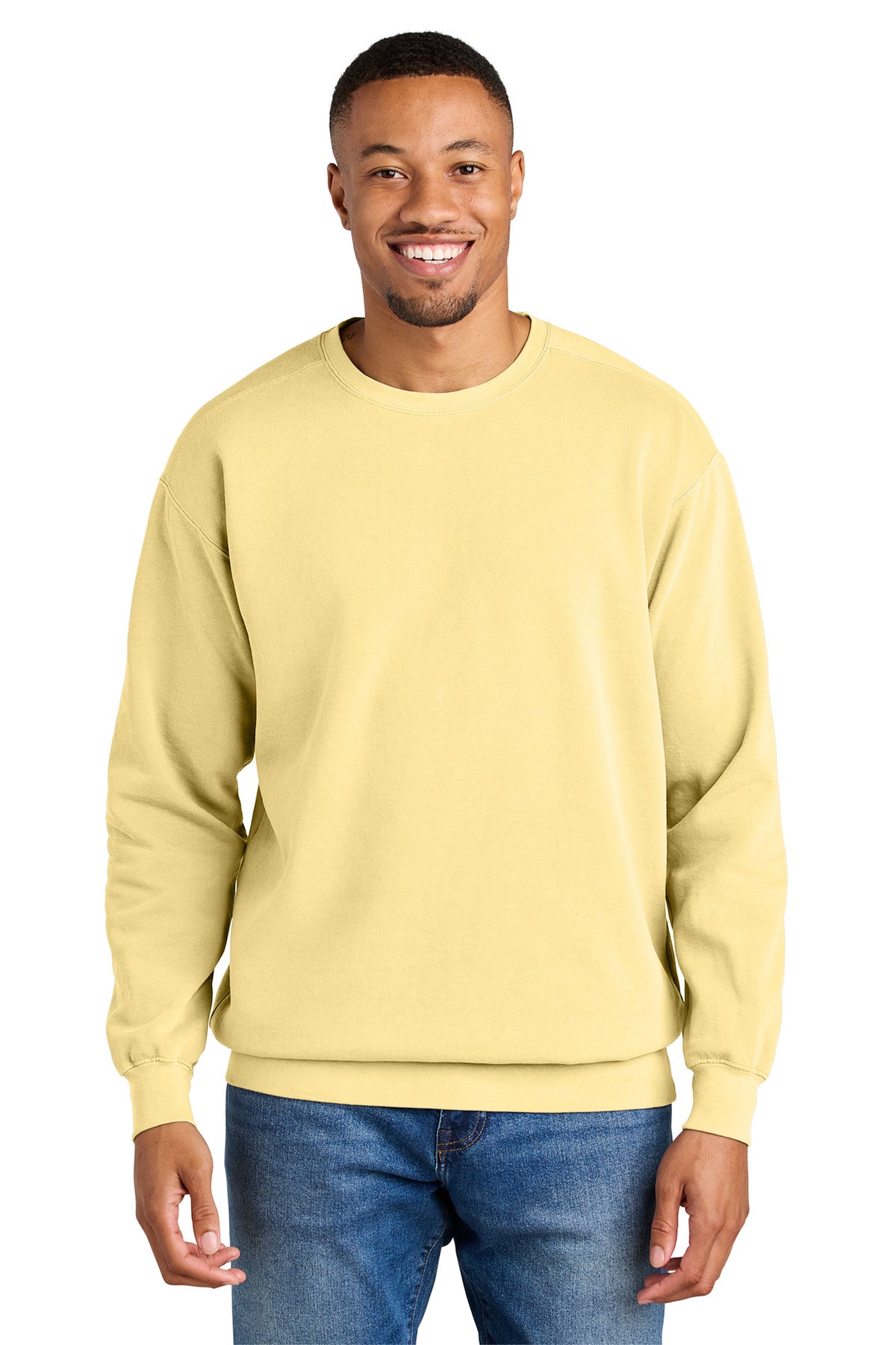 COMFORT COLORS  Ring Spun Crewneck Sweatshirt. 1566 - EMBROIDERED