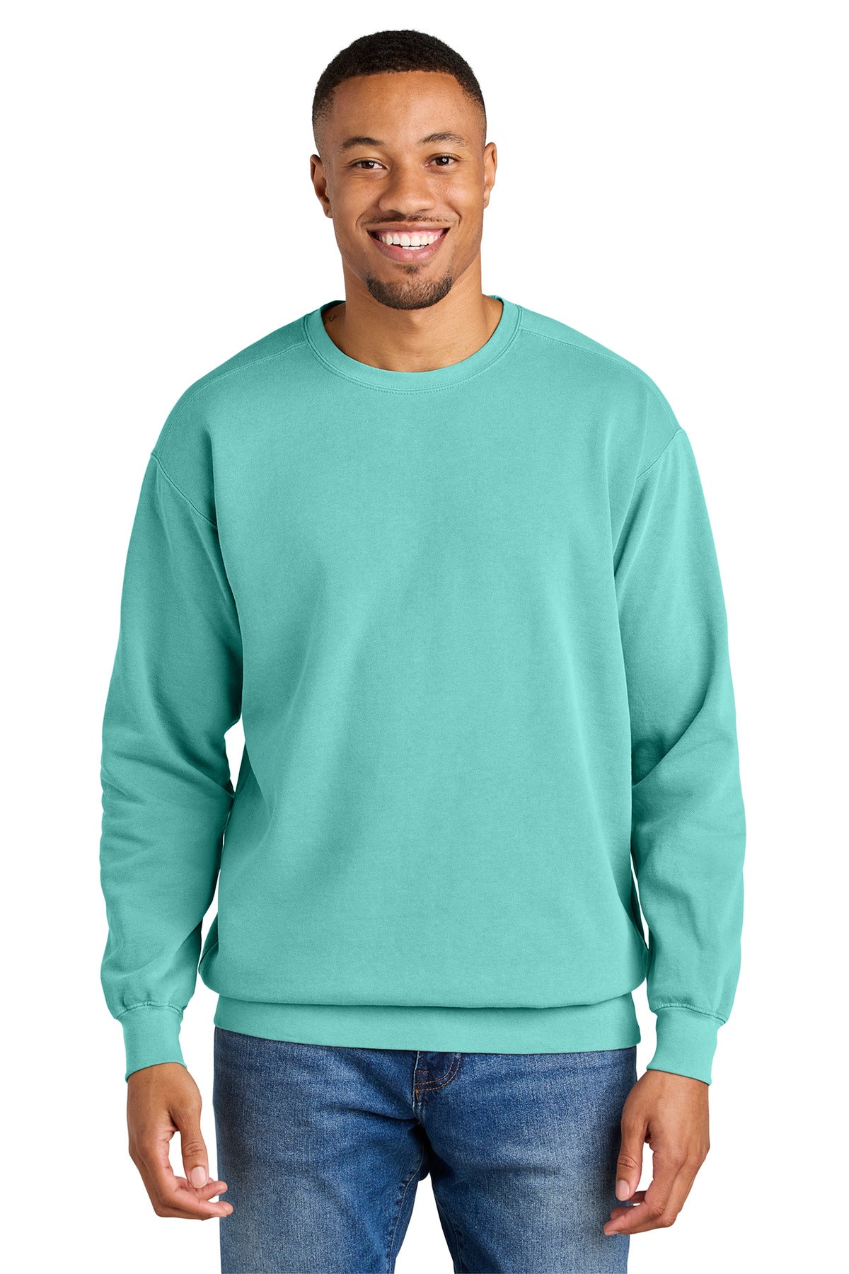 COMFORT COLORS  Ring Spun Crewneck Sweatshirt. 1566 - EMBROIDERED