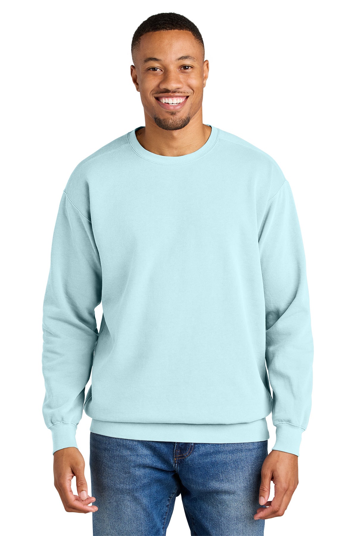 COMFORT COLORS  Ring Spun Crewneck Sweatshirt. 1566 - EMBROIDERED