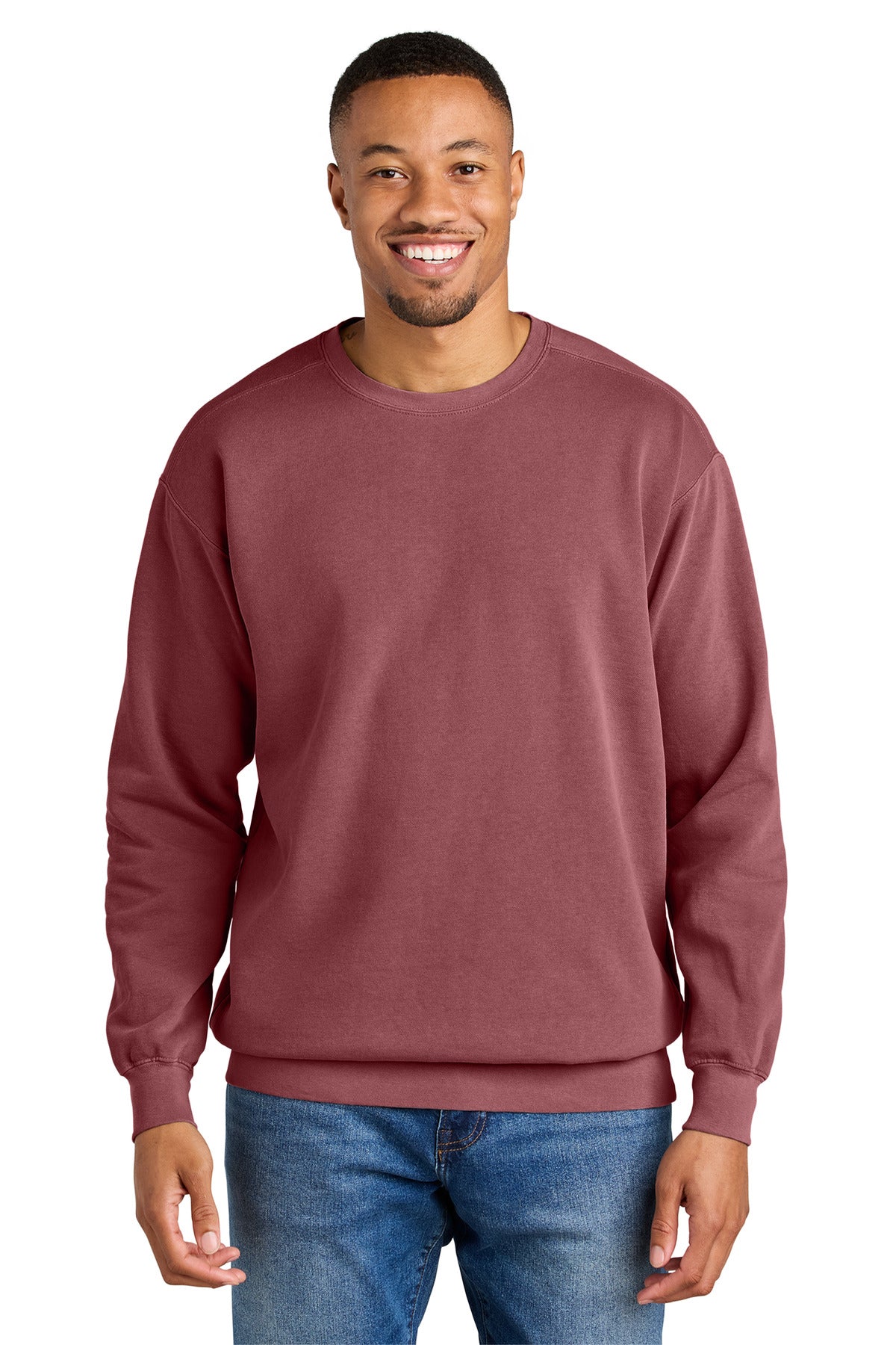 COMFORT COLORS  Ring Spun Crewneck Sweatshirt. 1566 - EMBROIDERED