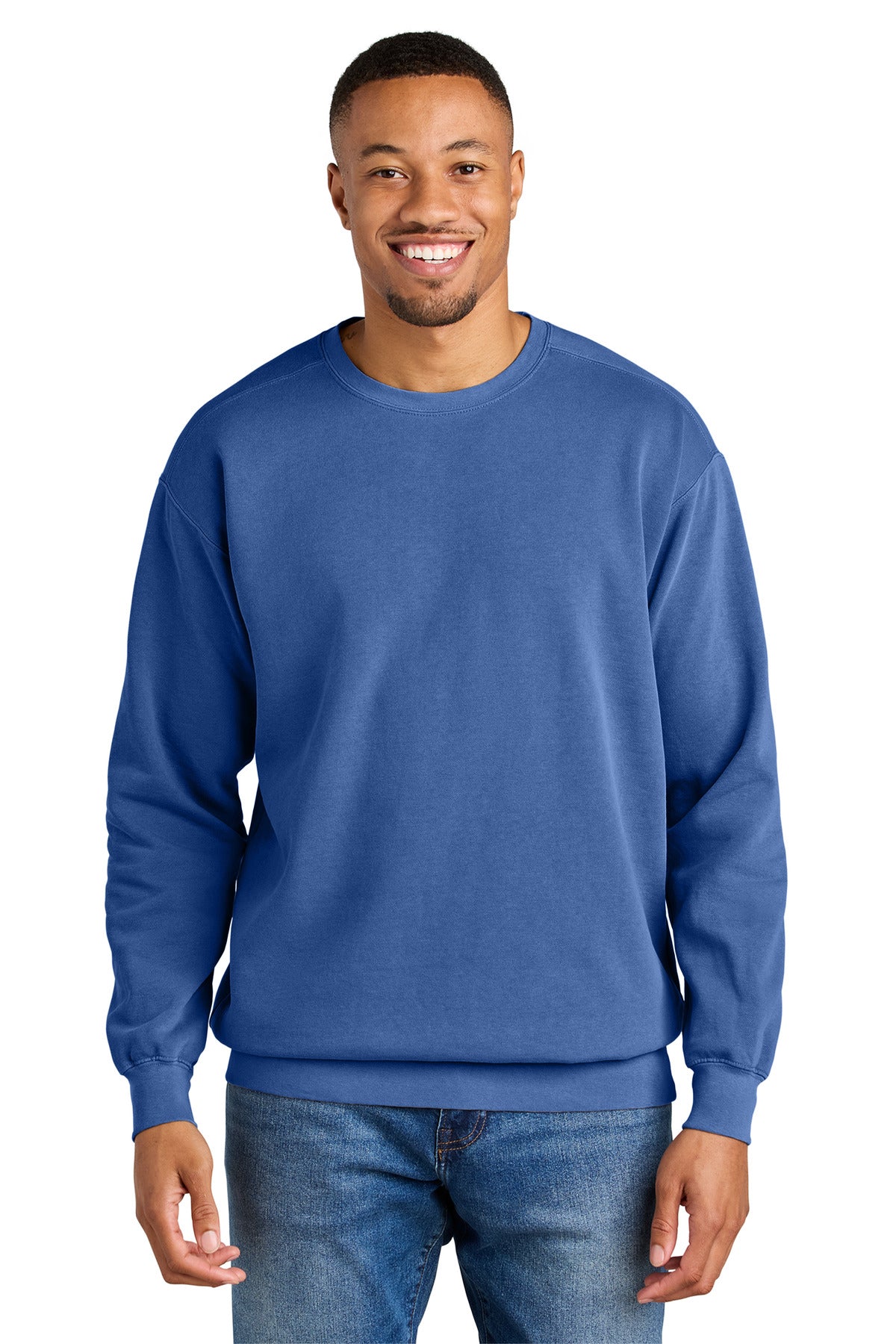 COMFORT COLORS  Ring Spun Crewneck Sweatshirt. 1566 - EMBROIDERED