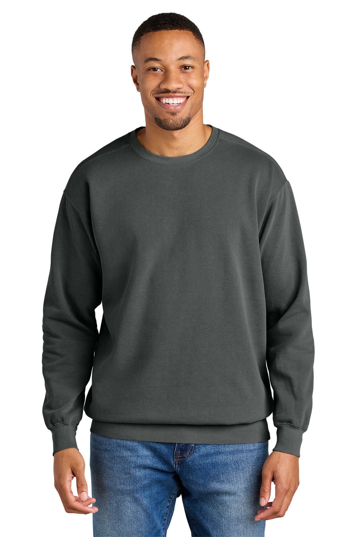 COMFORT COLORS  Ring Spun Crewneck Sweatshirt. 1566 - EMBROIDERED