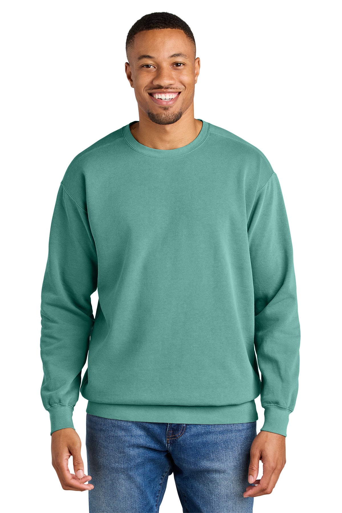COMFORT COLORS  Ring Spun Crewneck Sweatshirt. 1566 - EMBROIDERED