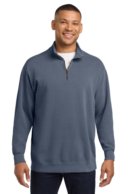 COMFORT COLORS Ring Spun 1/4-Zip Sweatshirt. 1580 - EMBROIDERED