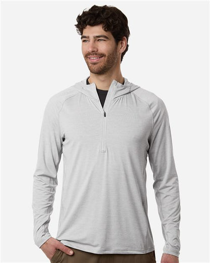 HUK Men's Atoll Half-Zip Hooded Pullover - H1200668 - EMBROIDERED