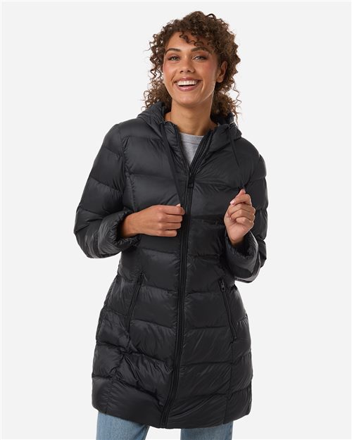 Weatherproof Women's Poly-filled 3/4 Length Coat - W26720 - EMBROIDERED