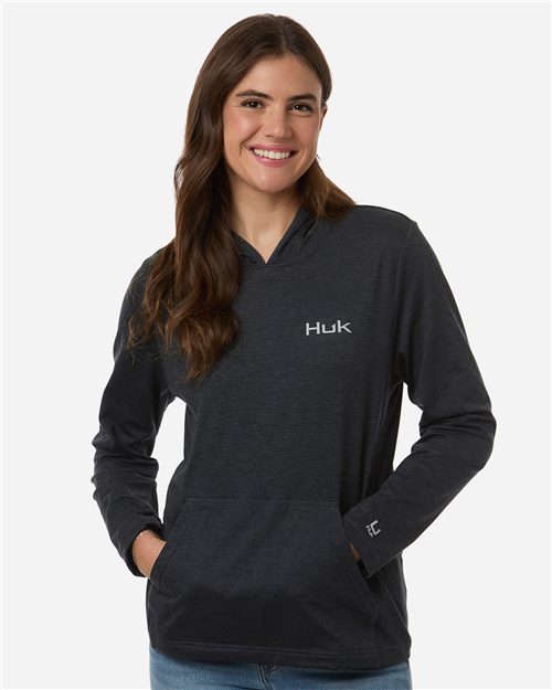 HUK Women's Coldfront+ Hooded Sweatshirt - H6130023 - EMBROIDERED