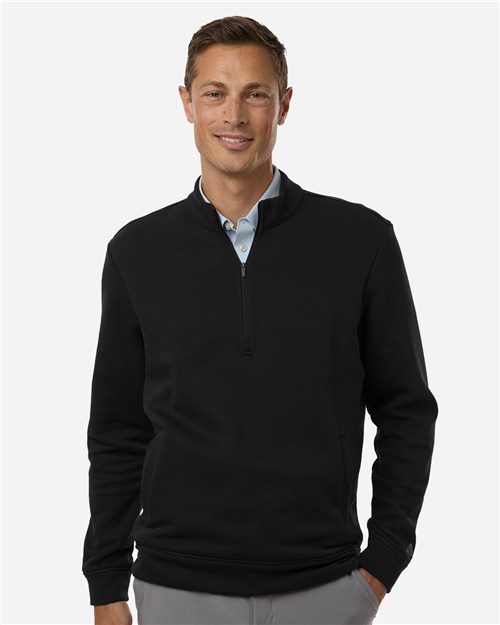 Adidas Men's Elevated Fleece Quarter-Zip Pullover - A721 - EMBROIDERED
