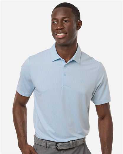 Adidas Men's Performance Textured Polo - A2024 - EMBROIDERED