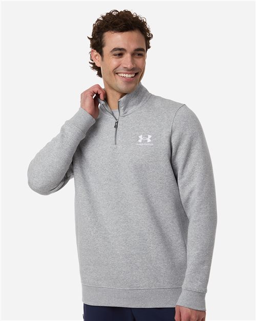 Under Armour Men's Icon Fleece Quarter-Zip Pullover - 6012710 - EMBROIDERED