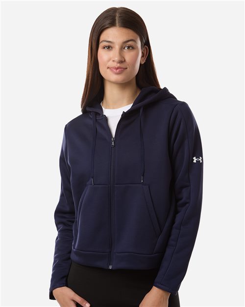 Under Armour Women's Armour Fleece Pro Hooded Full-Zip - 6010941 - EMBROIDERED