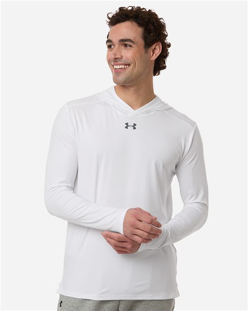 Under Armour Men's Team Vanish Hooded Long Sleeve T-Shirt - 6014164 - EMBROIDERED