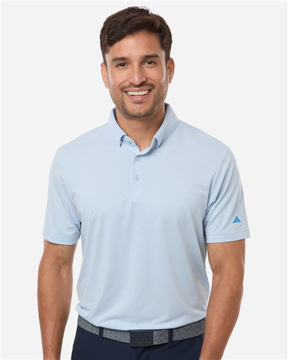 Adidas Men's Ultimate365 Pencil Stripe Climacool Polo - A2026 - EMBROIDERED