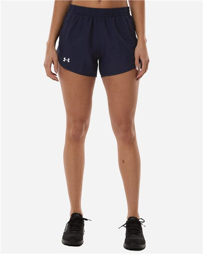 Under Armour Women's Fly-By Unlined 3" Short - 1382968 - EMBROIDERED