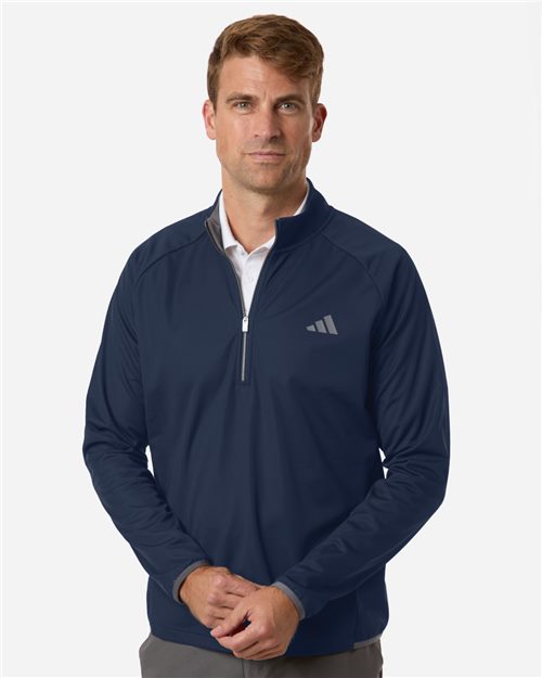 Adidas Men's Ultimate365 Wind Quarter-Zip Pullover - A2027 - EMBROIDERED