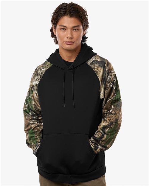 RealTree Unisex Realtree(R) Performance Colorblocked Hooded Sweatshirt - RT5305 - EMBROIDERED