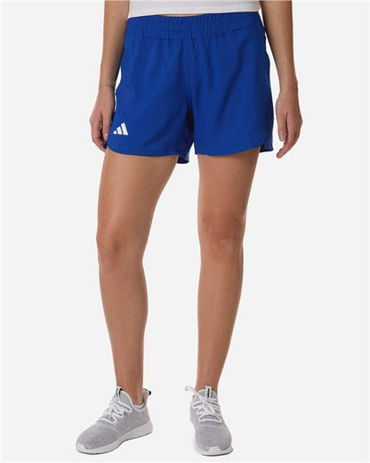 Adidas Women's D4T Woven 3" Shorts - AT306 - EMBROIDERED