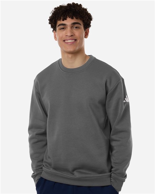 Adidas Men's Fleece Crewneck Sweatshirt - AT200 - EMBROIDERED