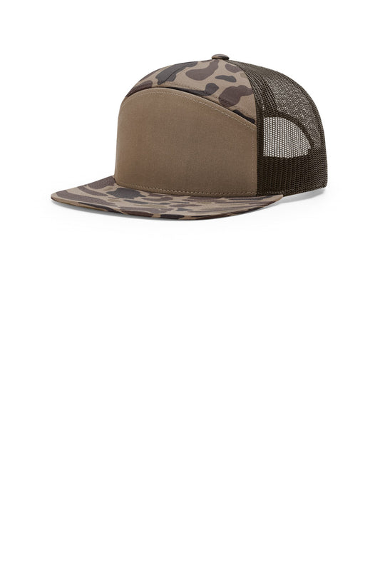 Richardson Printed 7-Panel Trucker 168P - EMBROIDERED