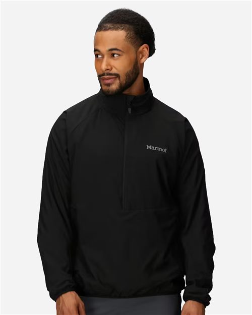 Marmot Men's Aerothermal Soft Shell Quarter-Zip Pullover - M16218 - EMBROIDERED