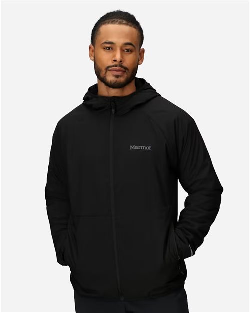 Marmot Men's Aerothermal Soft Shell Hooded Jacket - M16219 - EMBROIDERED