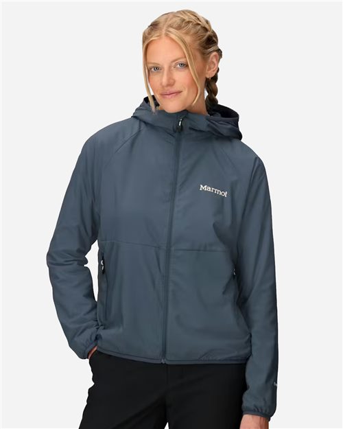 Marmot Women's Aerothermal Soft Shell Hooded Jacket - M16246 - EMBROIDERED