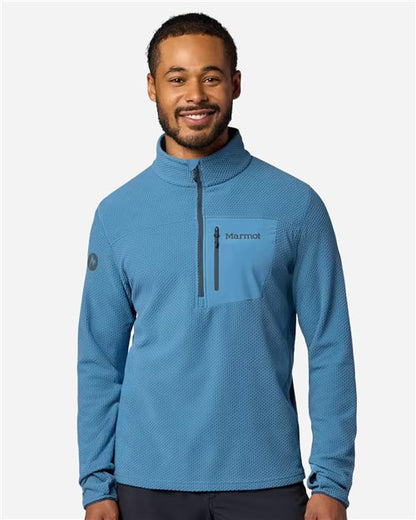 Marmot Men's Air Fleece Quarter-Zip Pullover - M16726 - EMBROIDERED