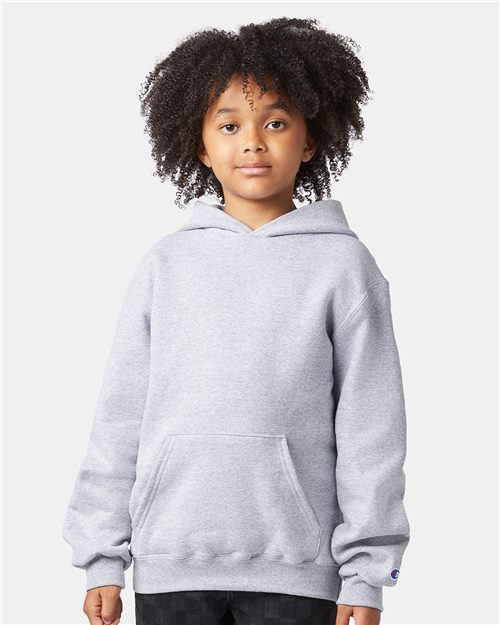 Champion. Youth Powerblend® Hooded Sweatshirt. S790