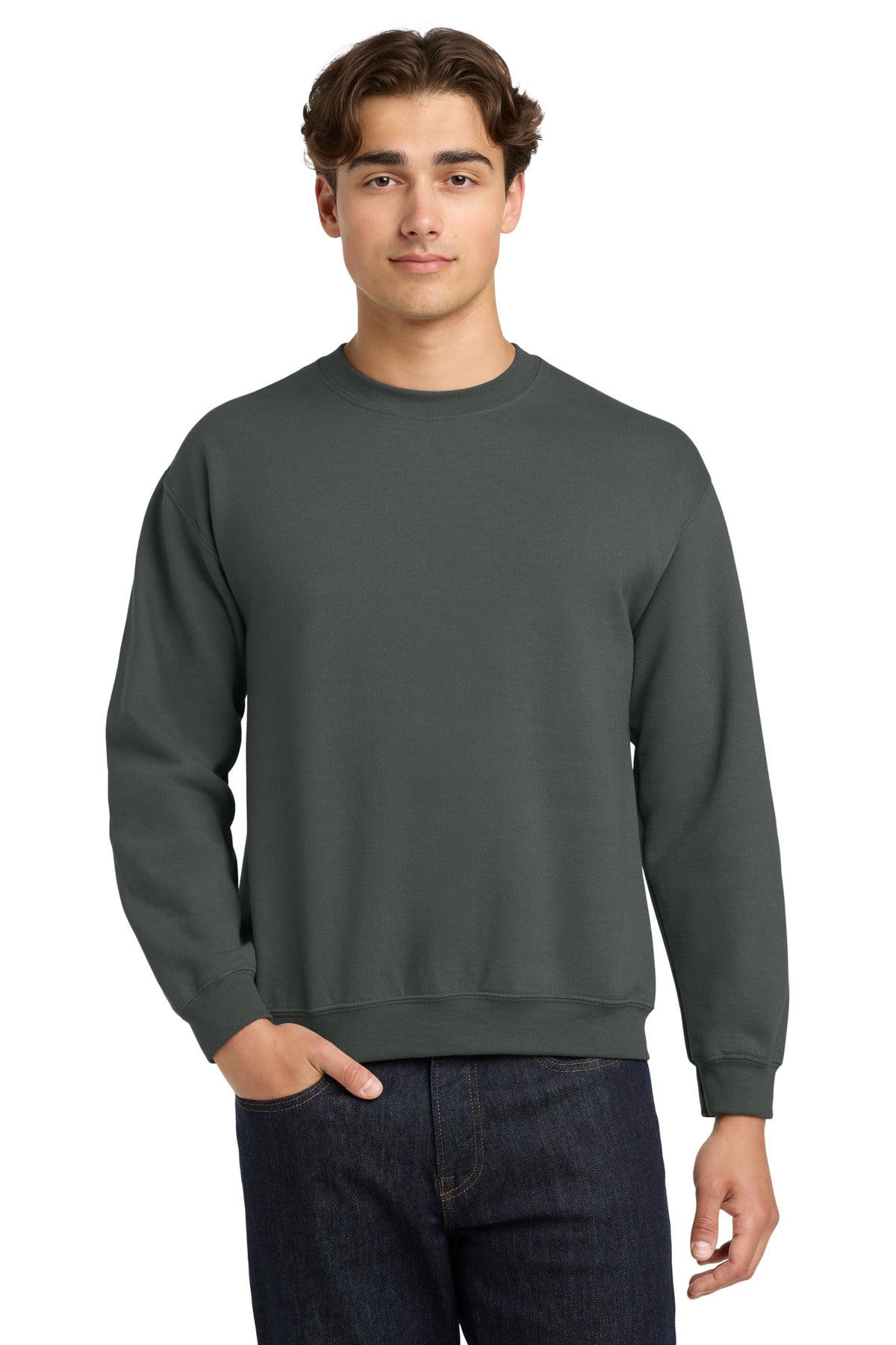 Gildan Heavy Blend Crewneck Sweatshirt. 18000 - EMBROIDERED